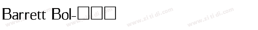Barrett Bol字体转换